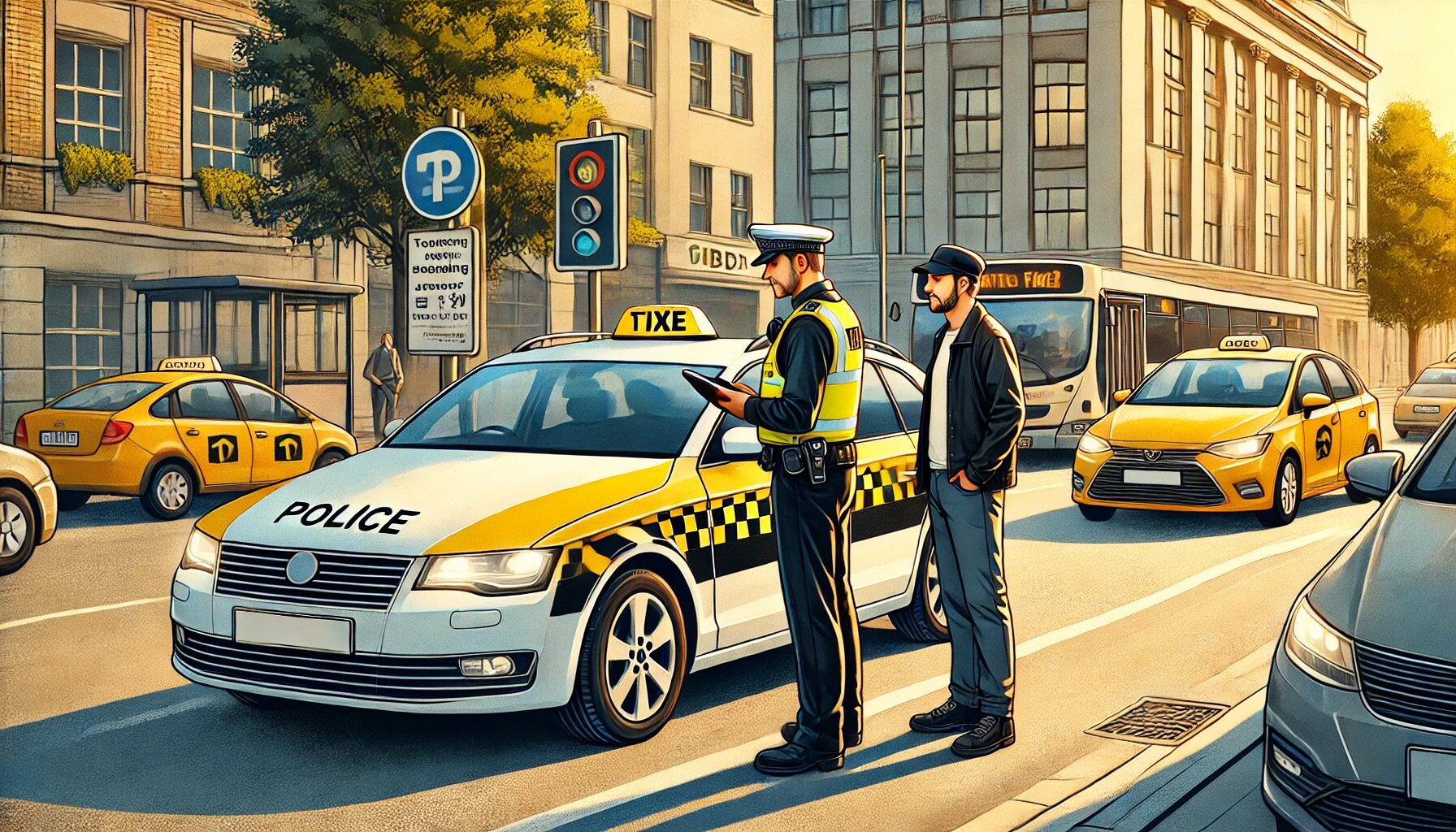 Оплата штрафов ГИБДД водителем такси