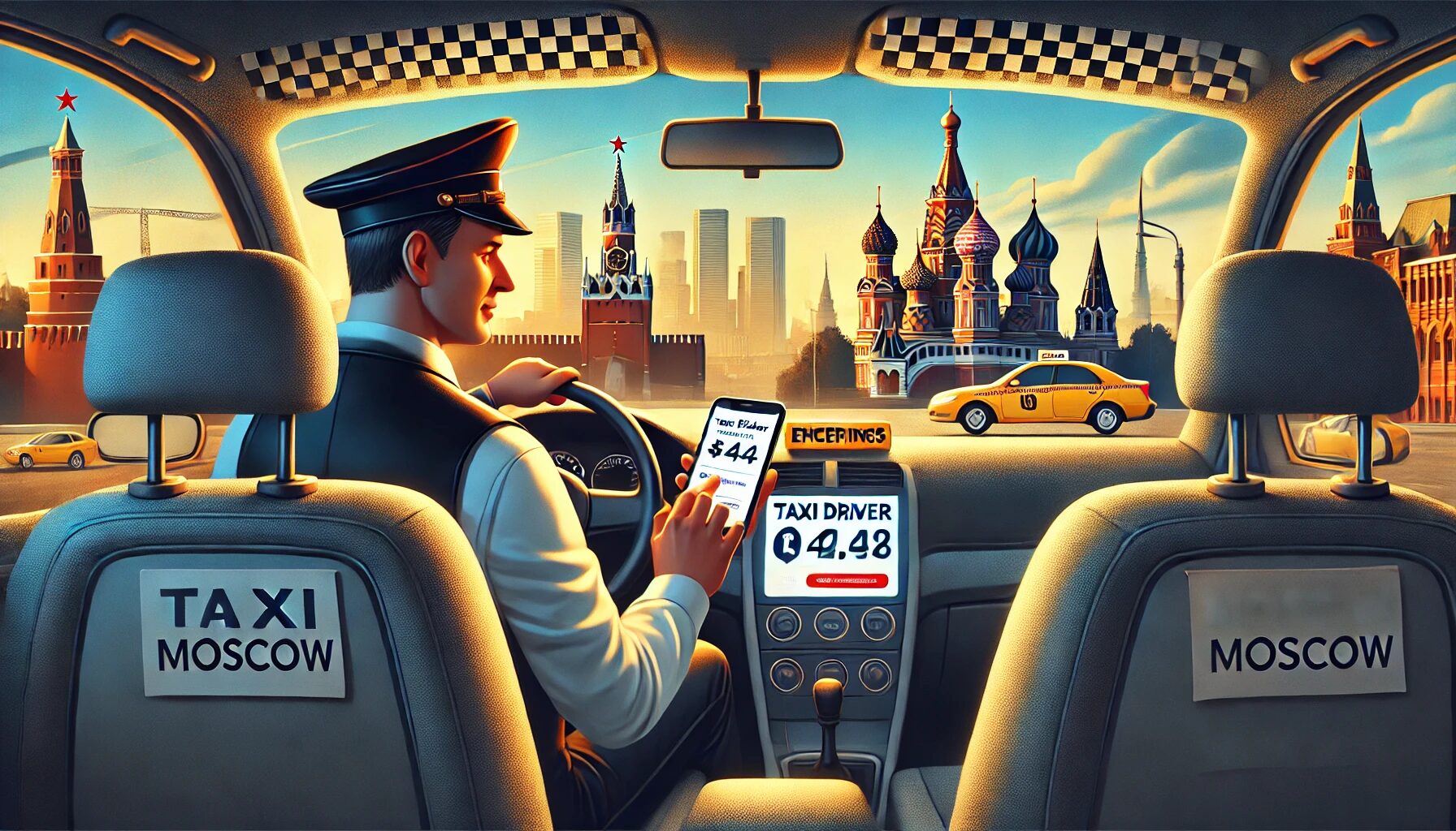 Заработок водителя такси в Москве